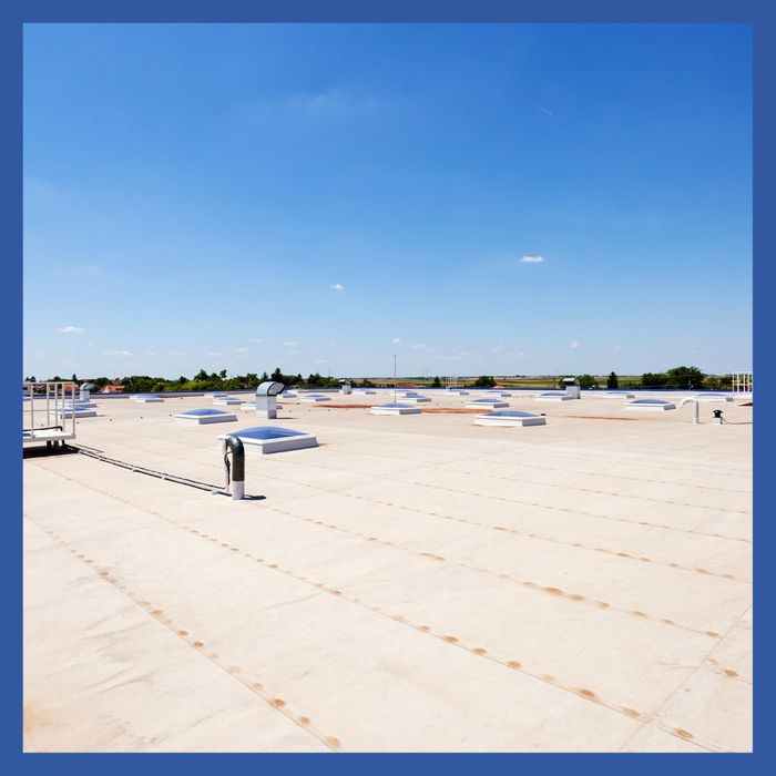 Flat roof of a business