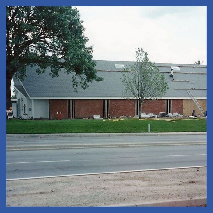 Veirs Kluk Roofing working on a commercial project