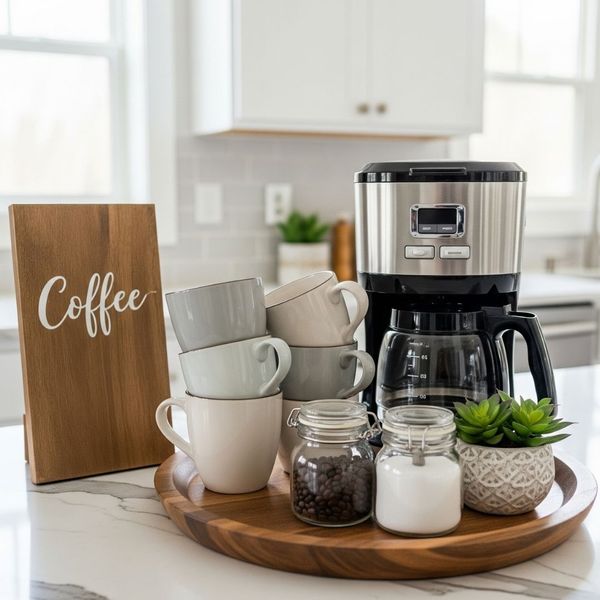 coffee items in one area