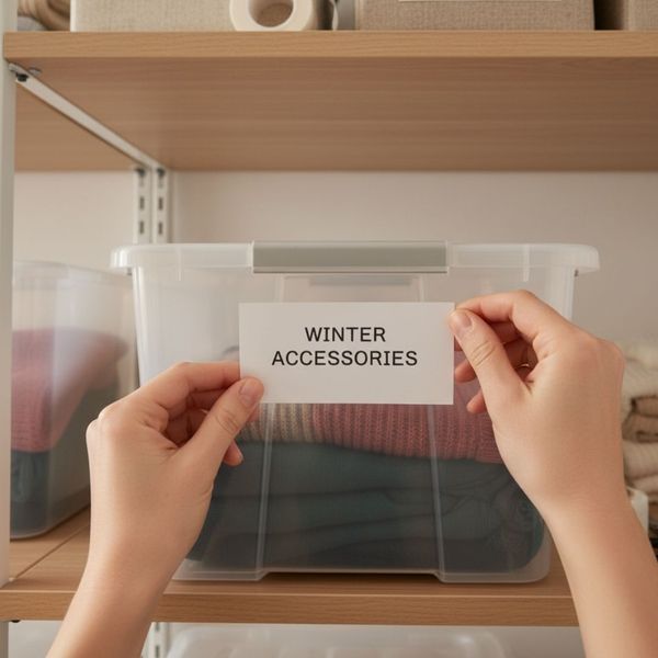 labeling a tote