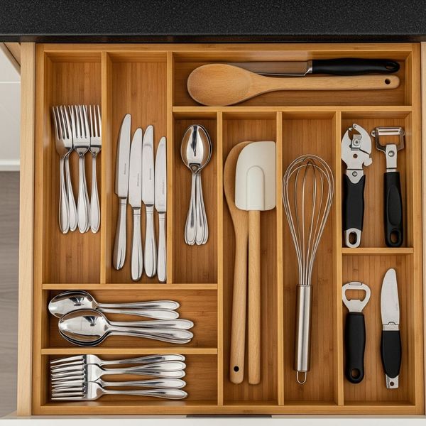 organized kitchen drawer
