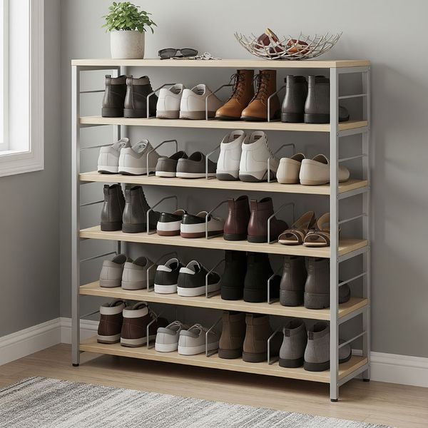 shoes on a stand shoes on a stand