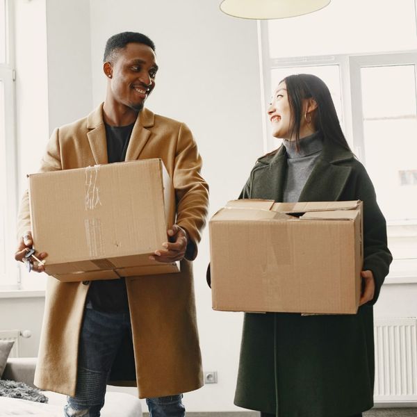 people moving into an apartment