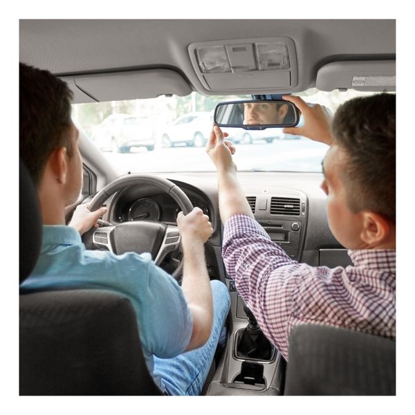 Driving instructor positioning mirror