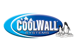 The official logo for COOLWALL Systems heat-reflective exterior coatings.