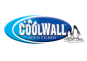 The official logo for COOLWALL Systems heat-reflective exterior coatings.