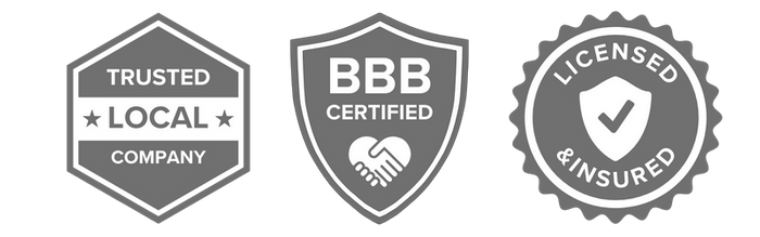 trusted local company, bbb certified, licensed and insure