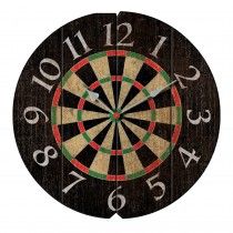 IMPERIAL VINTAGE DARTS ROUND CLOCK