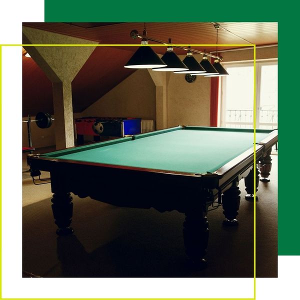 a pool table