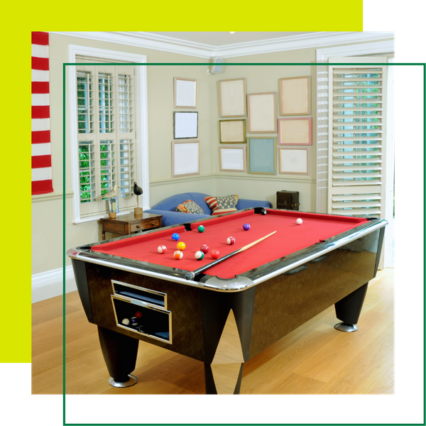 vintage pool table