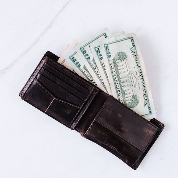 money in a wallet