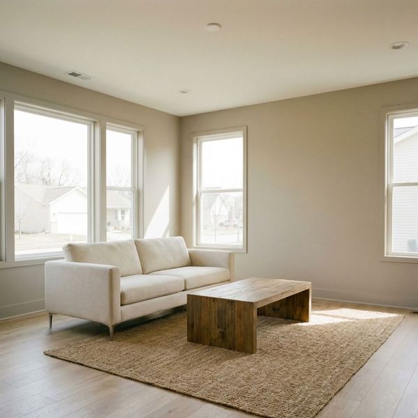 repainted living room