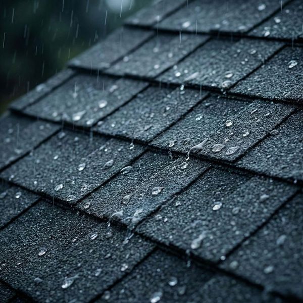 rain on shingles