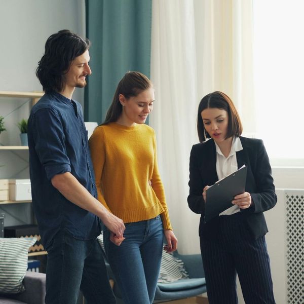 tenants going over paperwork