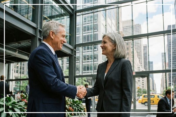 two people shaking hands