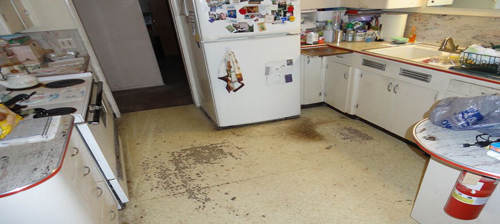 DATED WORN OUT KITCHEN - BEFORE KITCHEN REMODEL