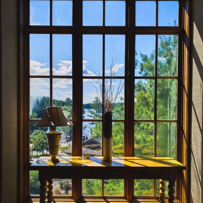 looking out of large house windows looking out of large house windows