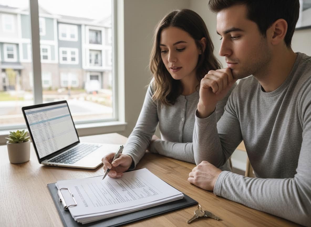 Couple Reviewing Home Purchase Documents
