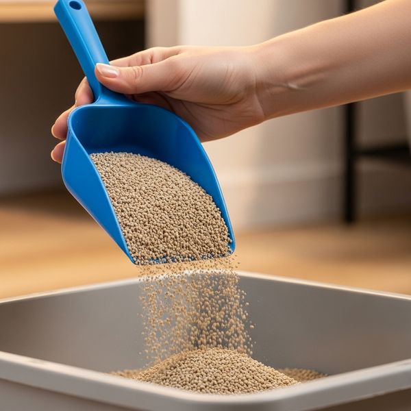 litter in a litter box