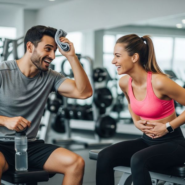 people talking at the gym people talking at the gym