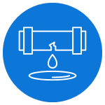 leaking pipe icon