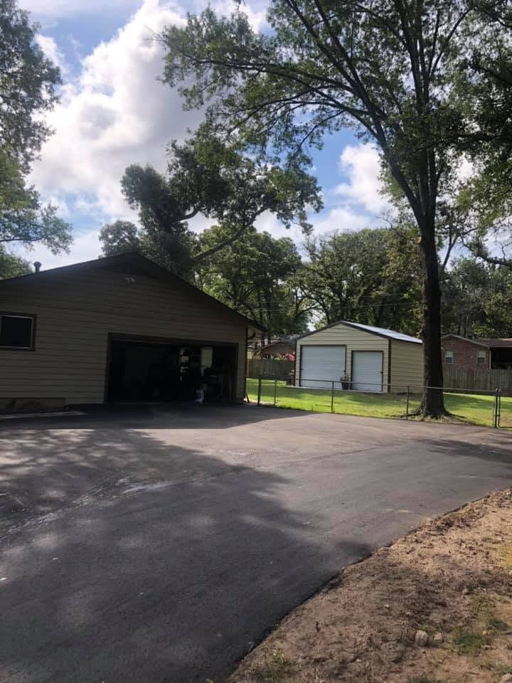 Fresh paved drive way outside a barn Paving 5