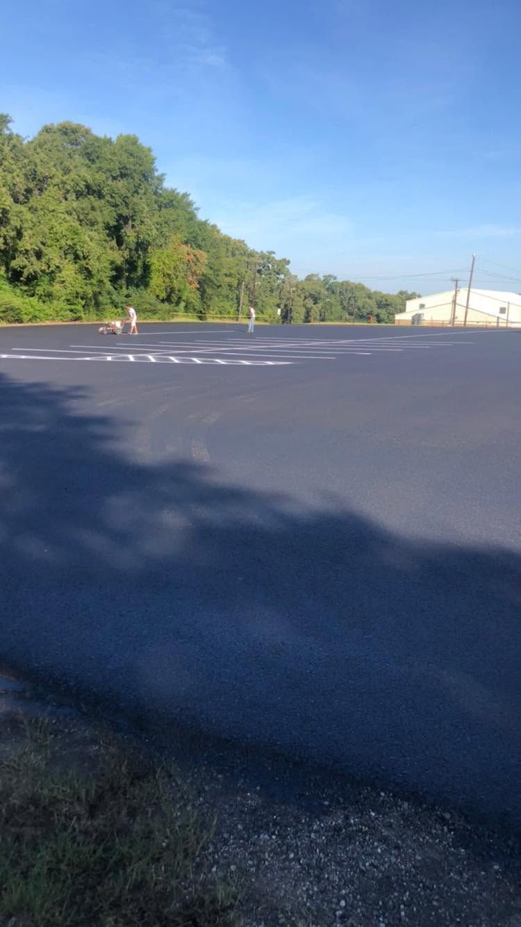 Fresh paved parking lot Paving 4