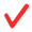 red checkmark icon