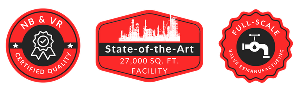 1: NB & VR Certified Quality
2: State-of-the-Art 27,000 Sq. Ft. Facility
3: Full-Scale Valve Remanufacturing