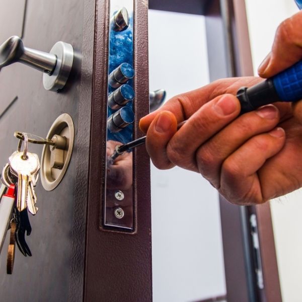 Unlocking a door