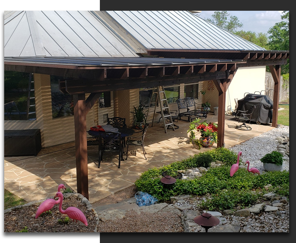 covered patio addition