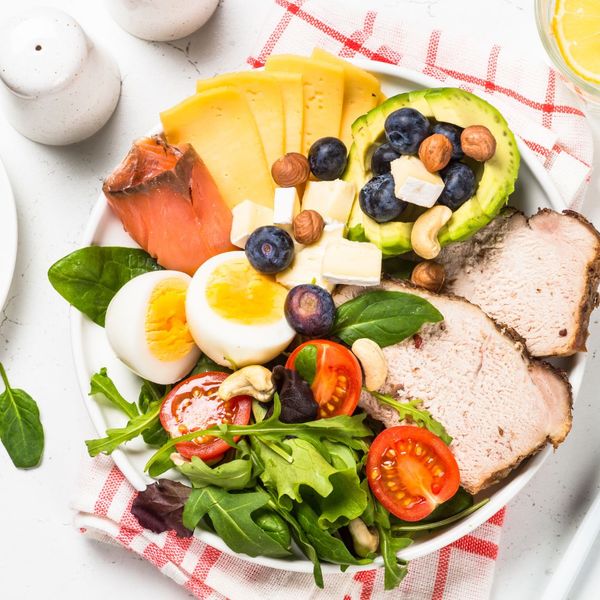 plate of keto friendly foods