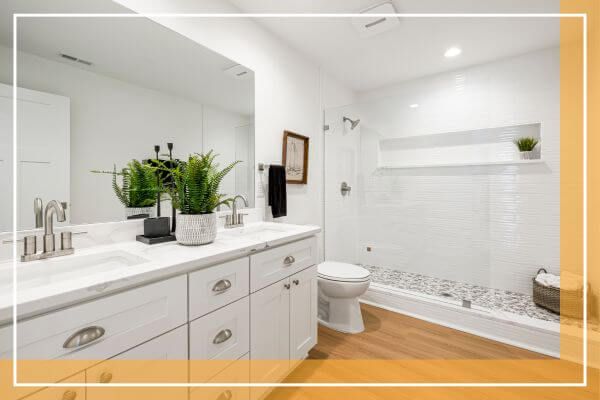 new stone countertops in bathroom