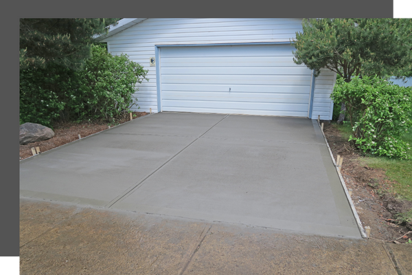 new concrete driveway