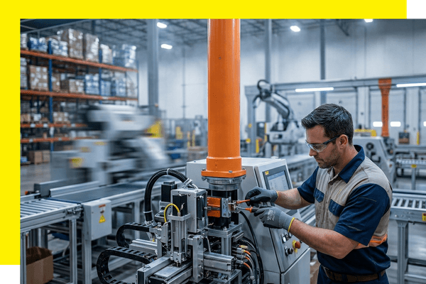 commercial electrician repairing switch