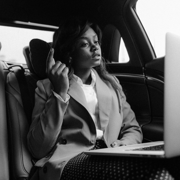 executive traveling in luxury
