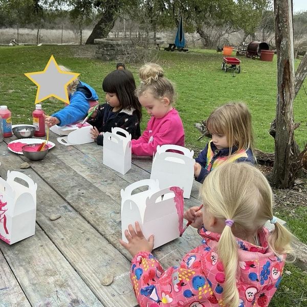 Children painting
