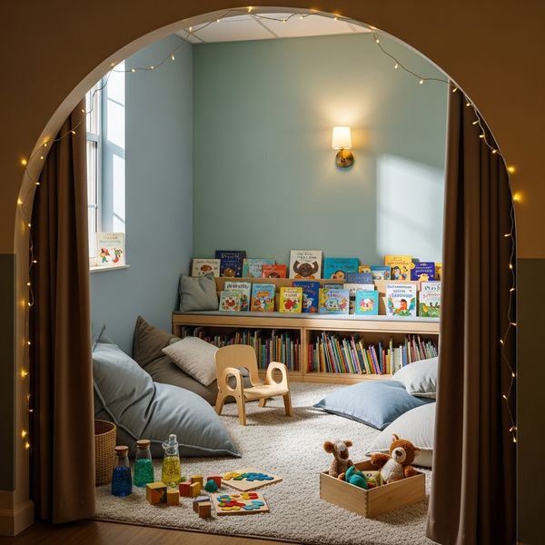 image of a nook with toys and books
