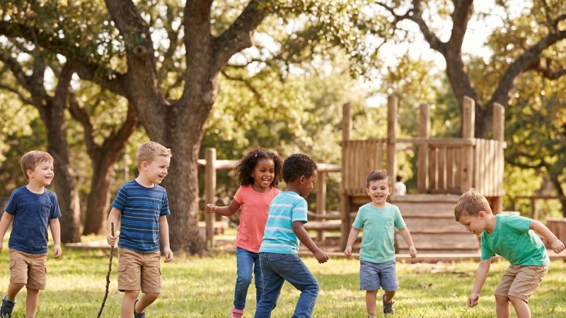Children playing outside