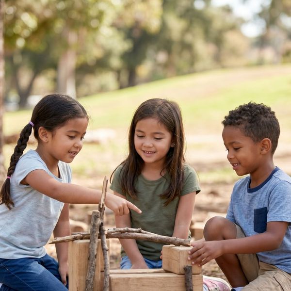 Children playing outside