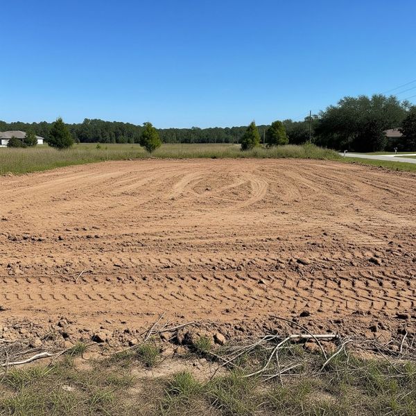professionally cleared land 