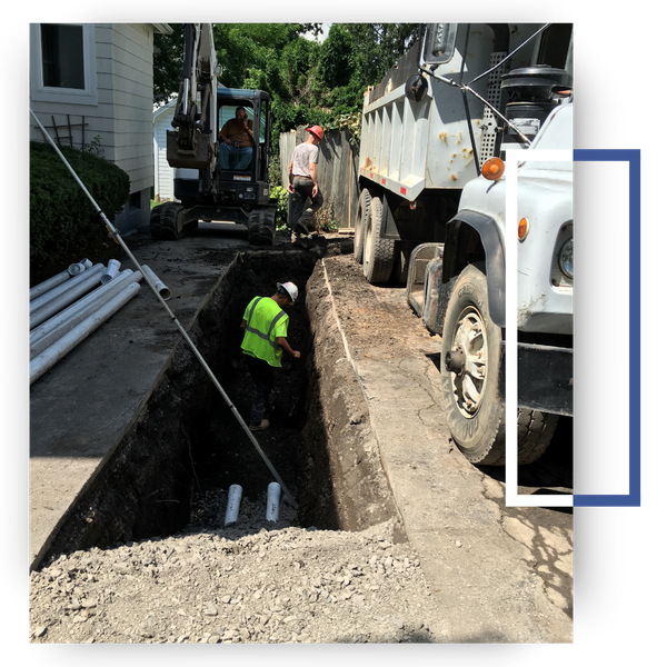 a worker repairing a sewer line Sewer Line (3).png