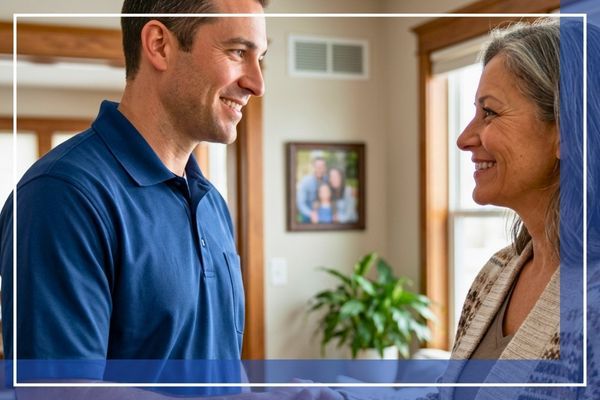 A warm handshake showing trust and community support.