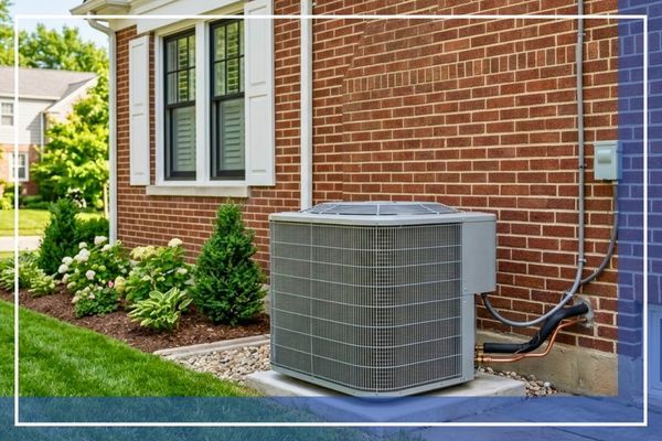 AC unit outside of a residential home