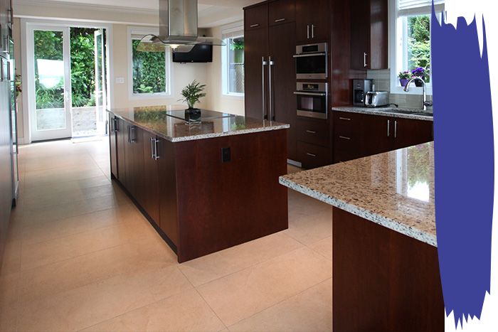 kitchen with tile flooring