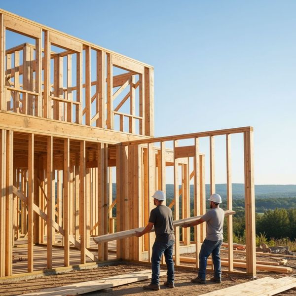 custom home builders working on a project