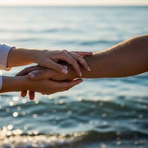 holding hands 