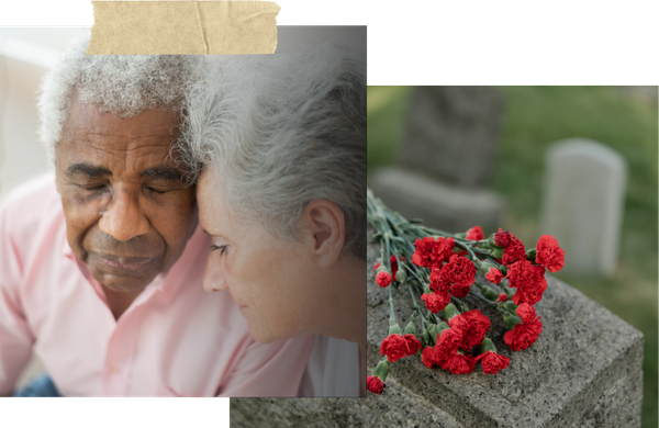 old couple sad, flowers on grave old couple sad, flowers on grave