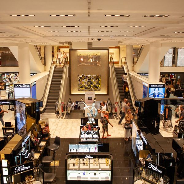 mall with high ceilings