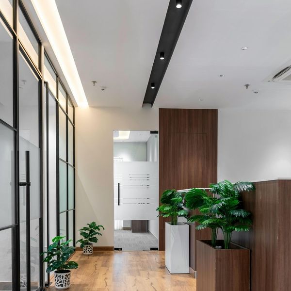 custom ceiling panels for an office